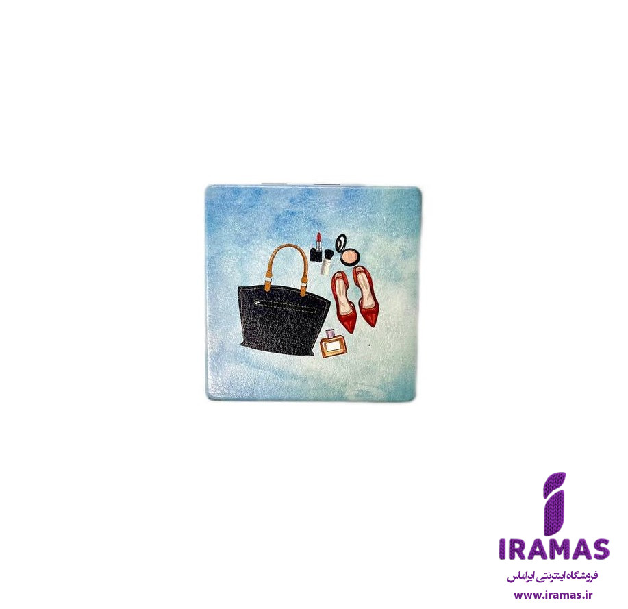 آینه جیبی طرح فانتزی مربعی - ایراماس 