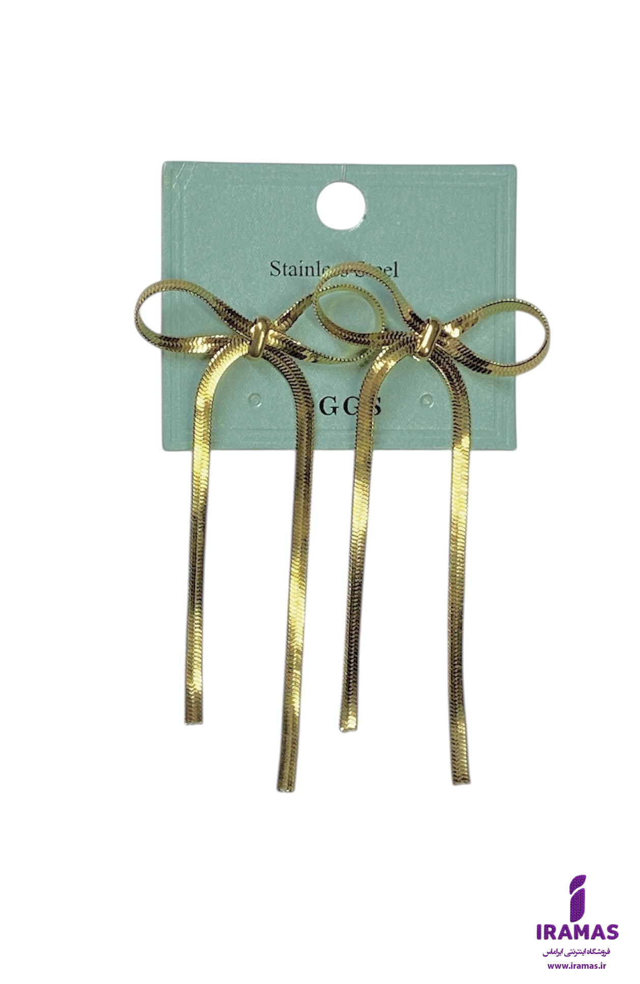 گوشواره فانتزی بزرگ مدل پاپیون - ایراماس 