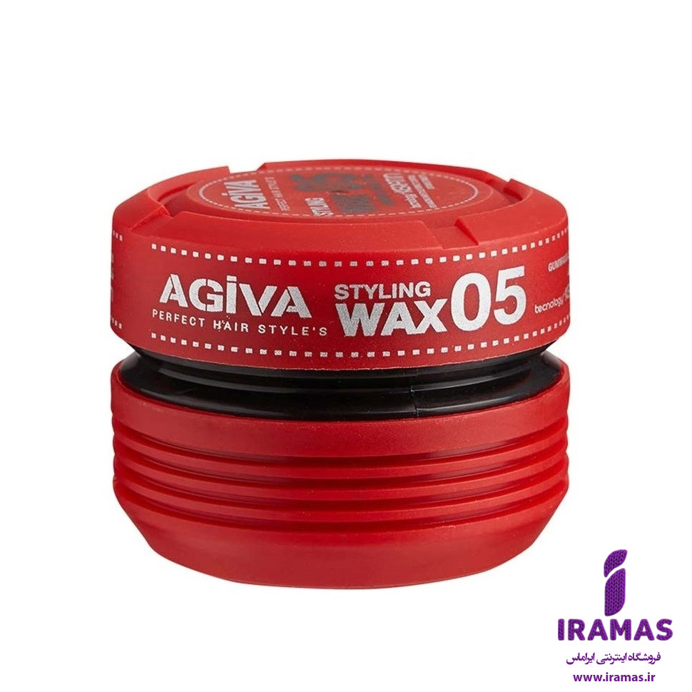 واکس مو قوی آگیوا شماره 5 رنگ قرمز حجم 175 میلی لیتر - ایراماس 