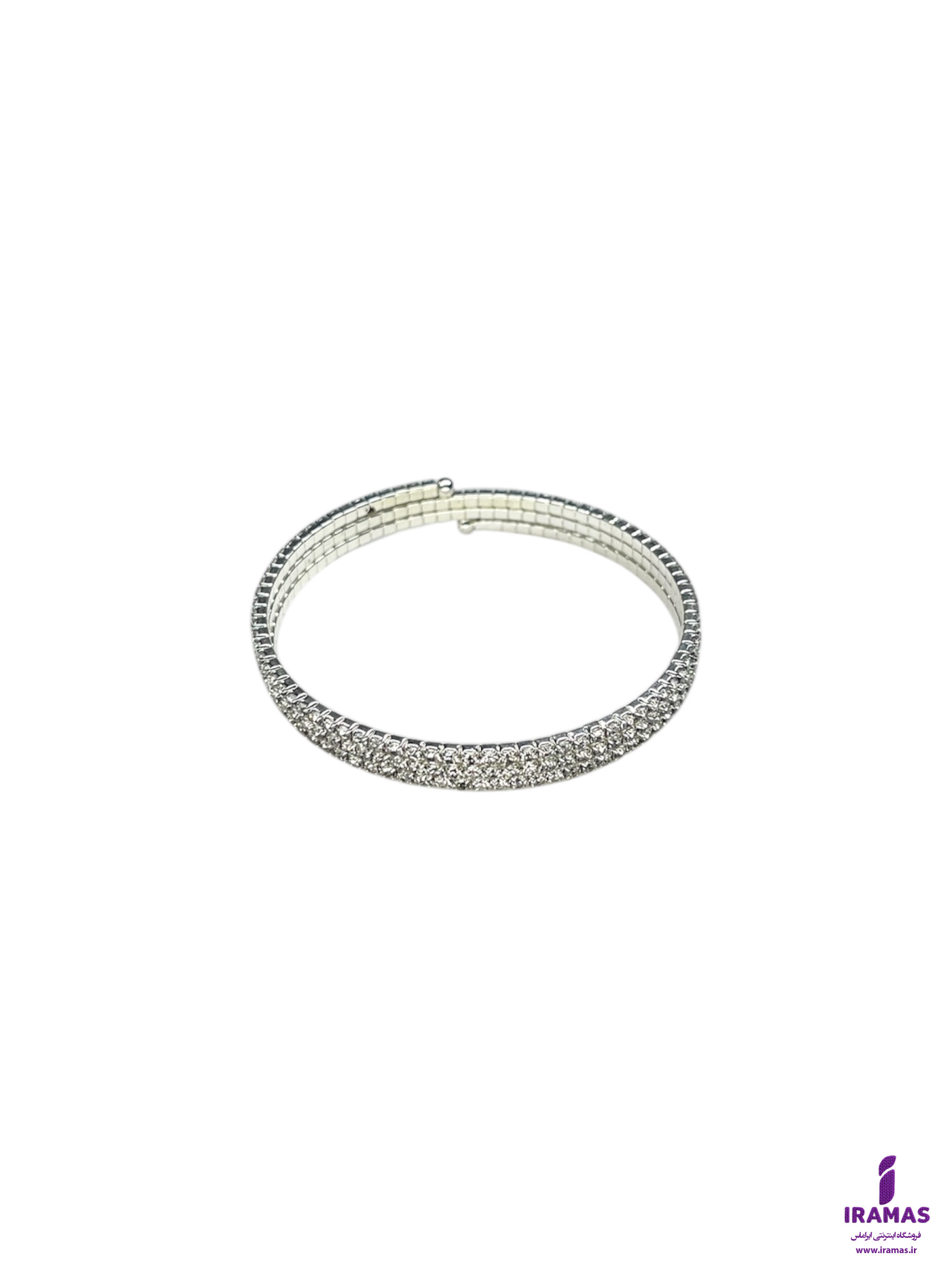 دستبند سه دور پیچ نگین دار - ایراماس