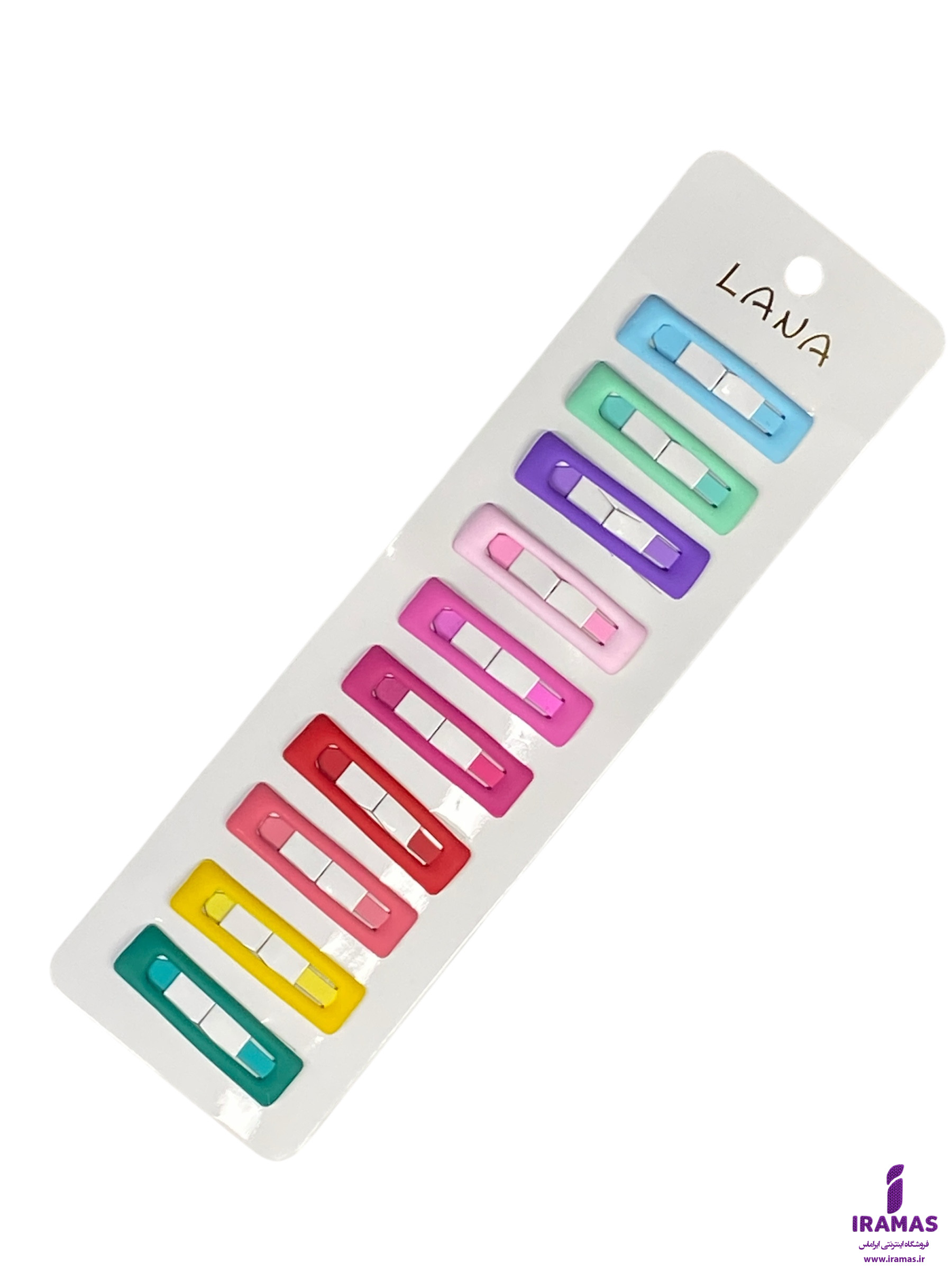 پک گیره زنانه تق تقی سایز کوچک مات 10 عددی - ایراماس