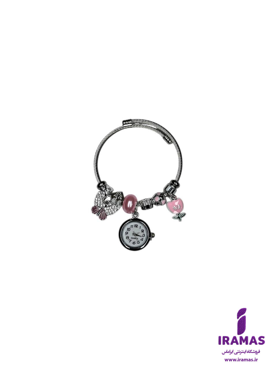ساعت مچی فلزی فانتزی النگویی آویزدار - ایراماس 