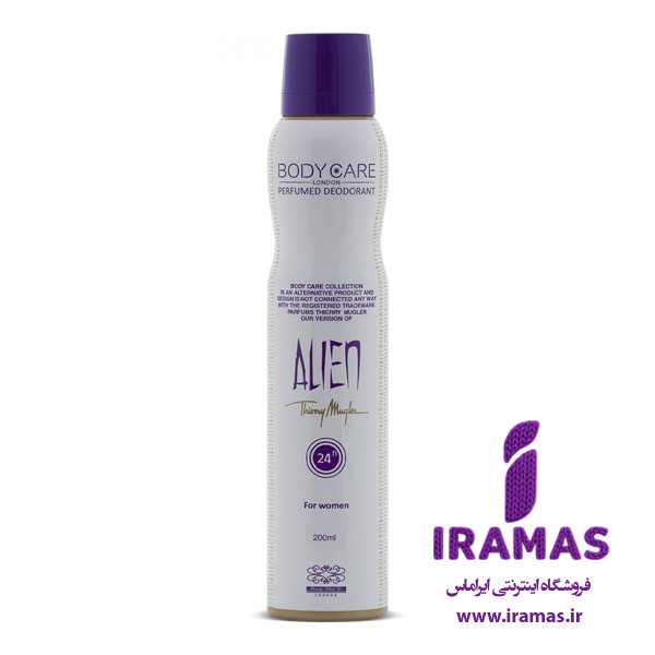 اسپری خوشبو کننده بدن زنانه بادی کر مدل Alien حجم 200 میلی لیتر - ایراماس 