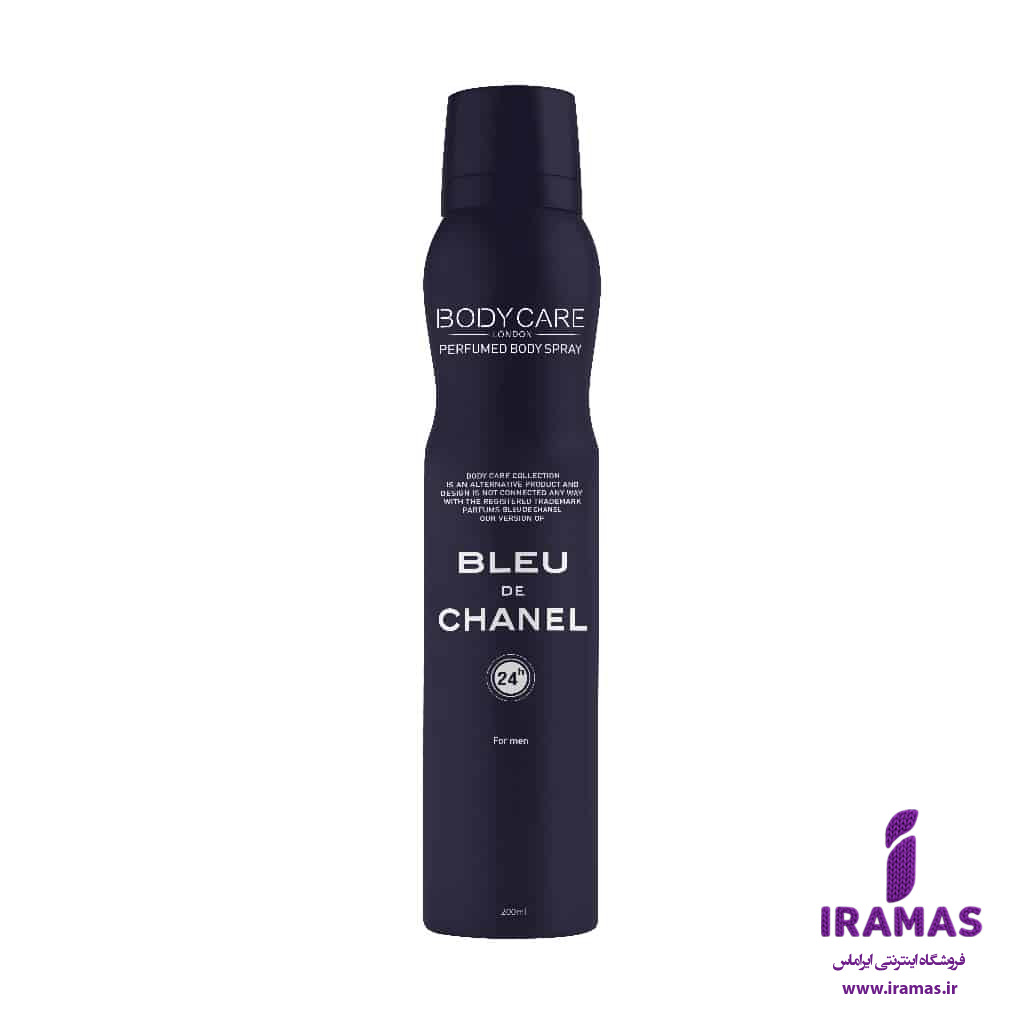اسپری خوشبو کننده بدن مردانه بادی کر مدل Bleu De CHanel حجم 200 میلی لیتر - ایراماس 