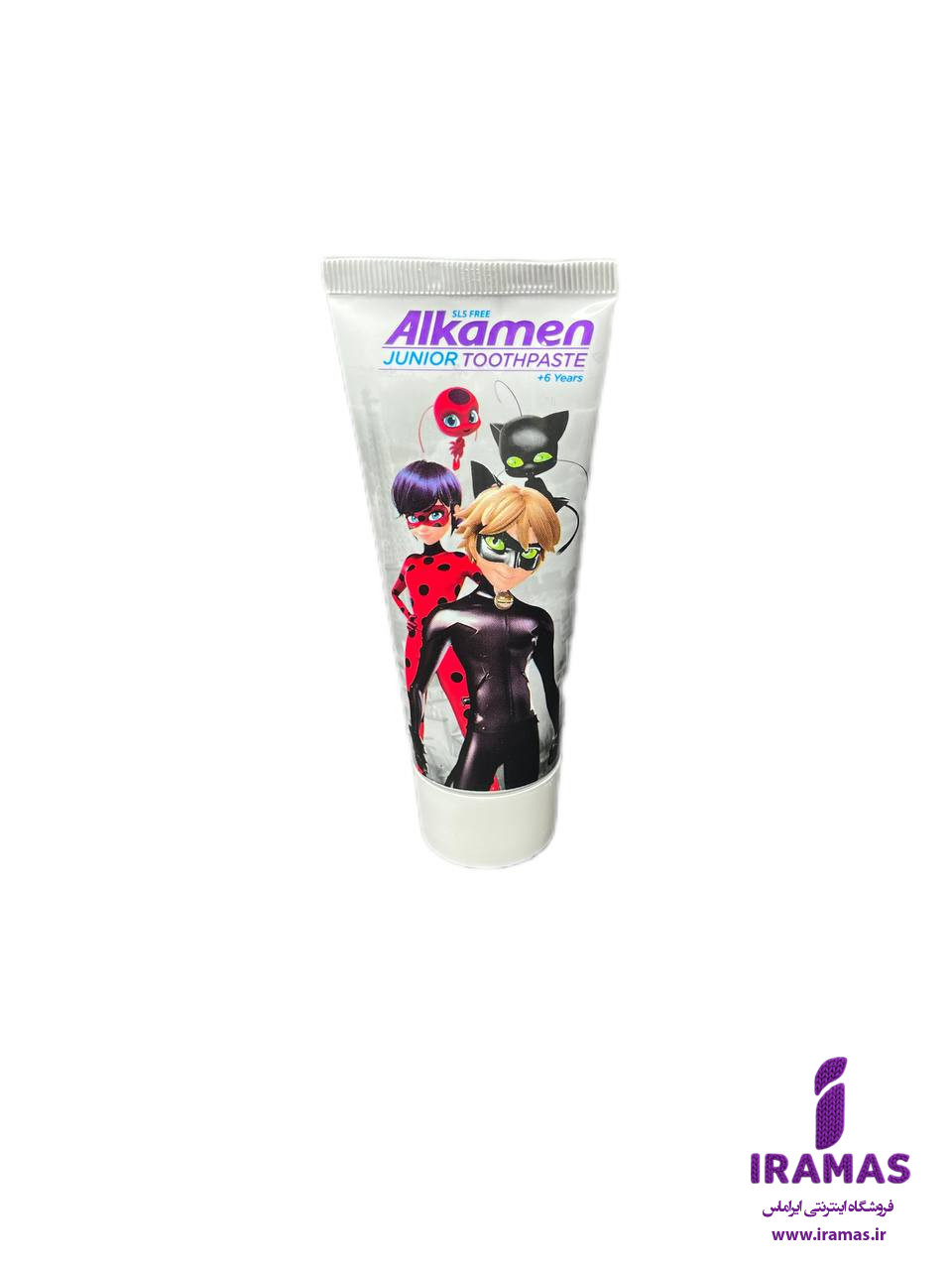 خمیر دندان آلکامن مناسب کودکان بالای 6 سال طرح دختر کفشدوزکی و پسر گربه ای - ایراماس 