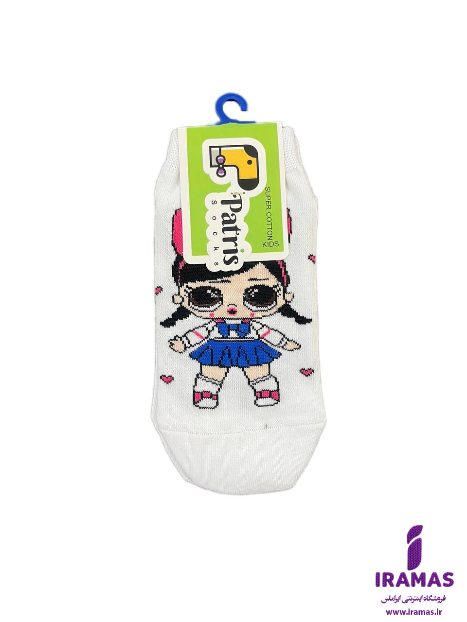 جوراب مچی کودک طرح دختر مناسب 5 تا 10 سال - ایراماس 