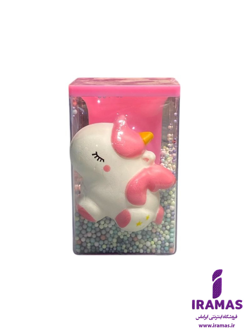 جا قلمی رومیزی دونه برفی اسکوئیشی طرح یونیکورن برند یونیک - ایراماس 