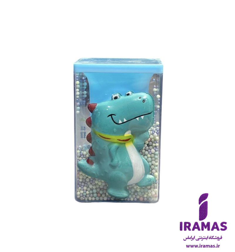 جا قلمی رومیزی دونه برفی اسکوئیشی طرح دایناسور برند یونیک - ایراماس 