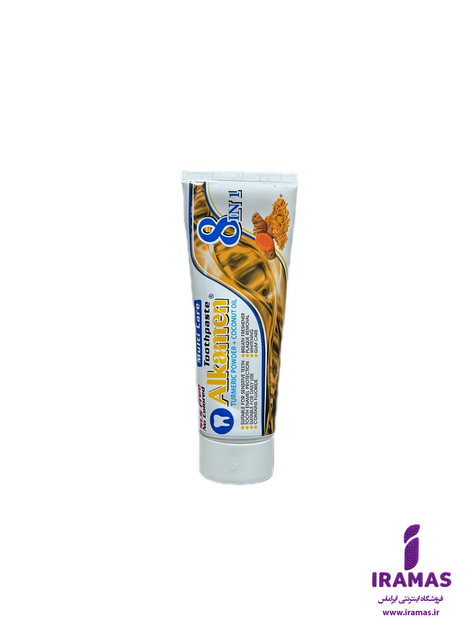 خمیر دندان گیاهی آلکامن حاوی عصاره زردچوبه و روغن نارگیل مناسب دندان‌های حساس - ایراماس