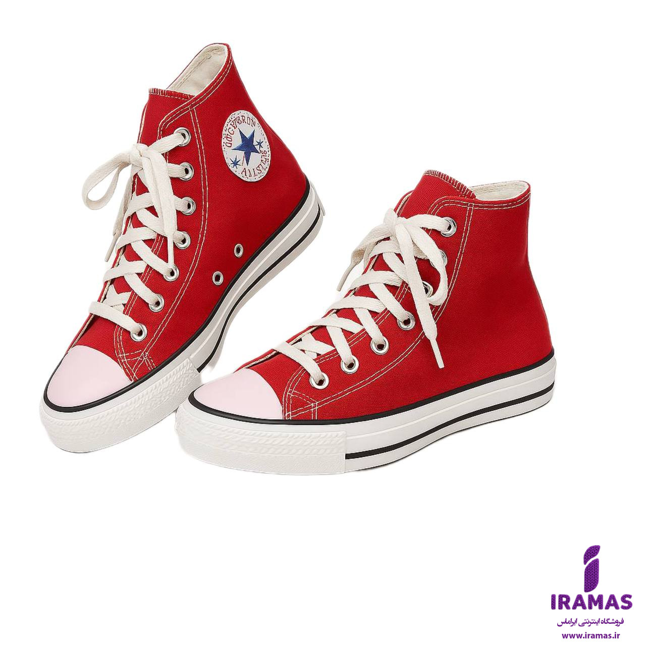 کتونی آل استار ساقدار رنگ قرمز - ایراماس 