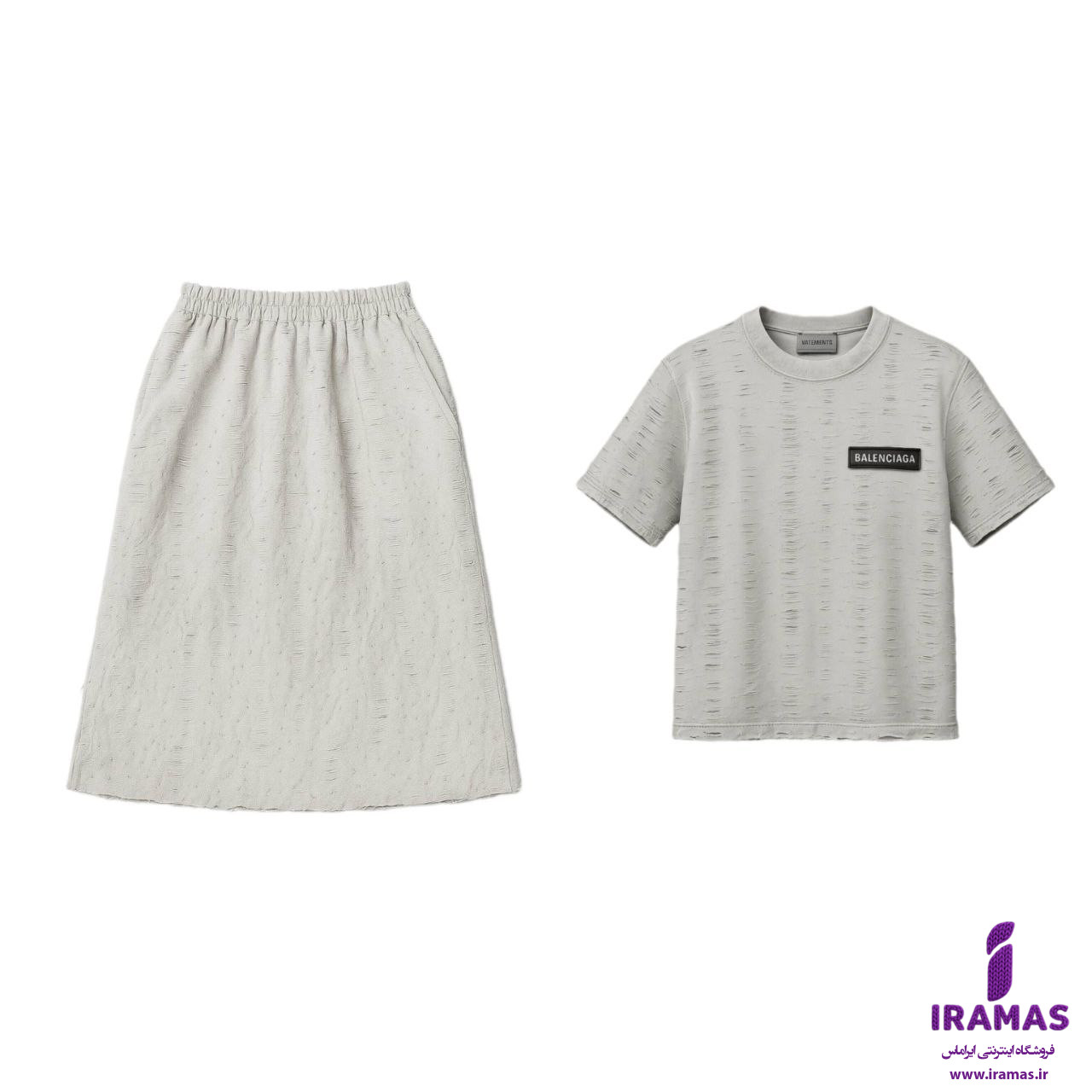 ست تیشرت و دامن بچگانه دخترانه مناسب 5 تا 12 سال - ایراماس 