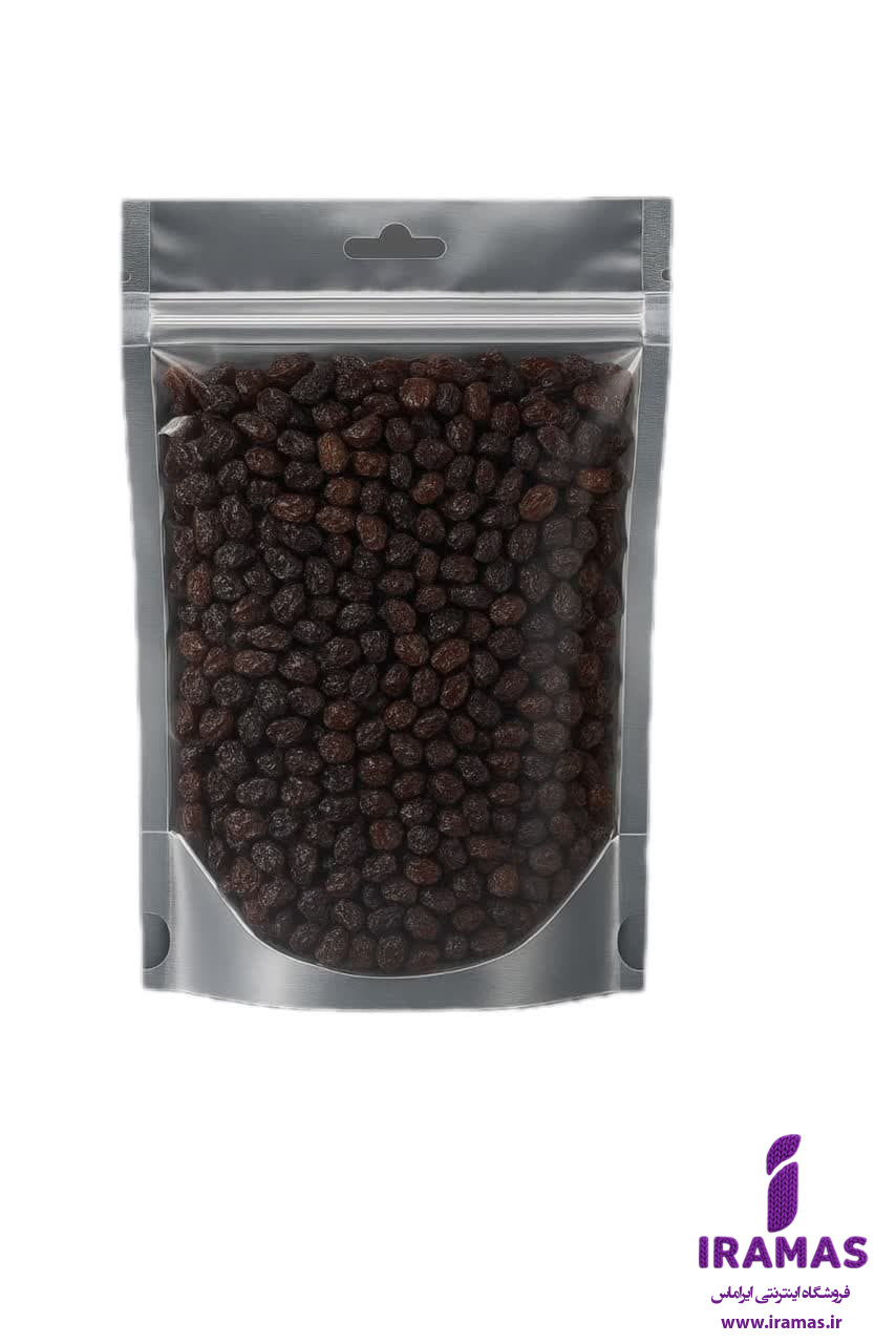 کشمش پلویی سیاه تمیز شده 1 کیلویی - ایراماس 