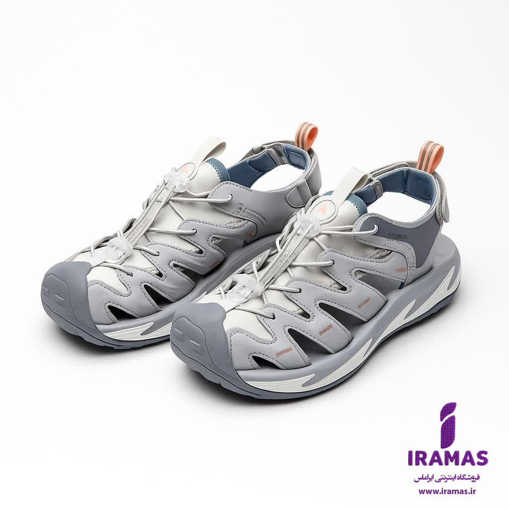 صندل کتونی دخترانه تابستانه هومتو رنگ طوسی - ایراماس 