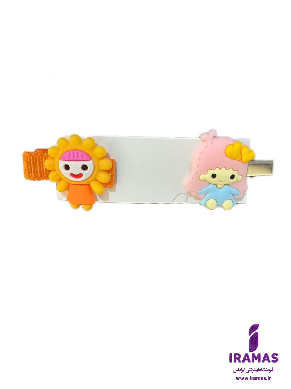 پک گیره مو 2 عددی عروسکی نارنجی - ایراماس 