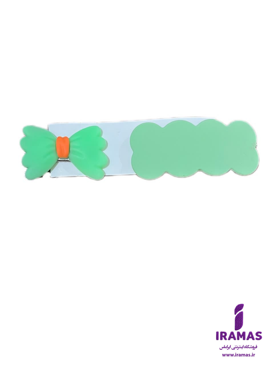 پک گیره مو 2 عددی عروسکی طرح پاپیون سبز - ایراماس 