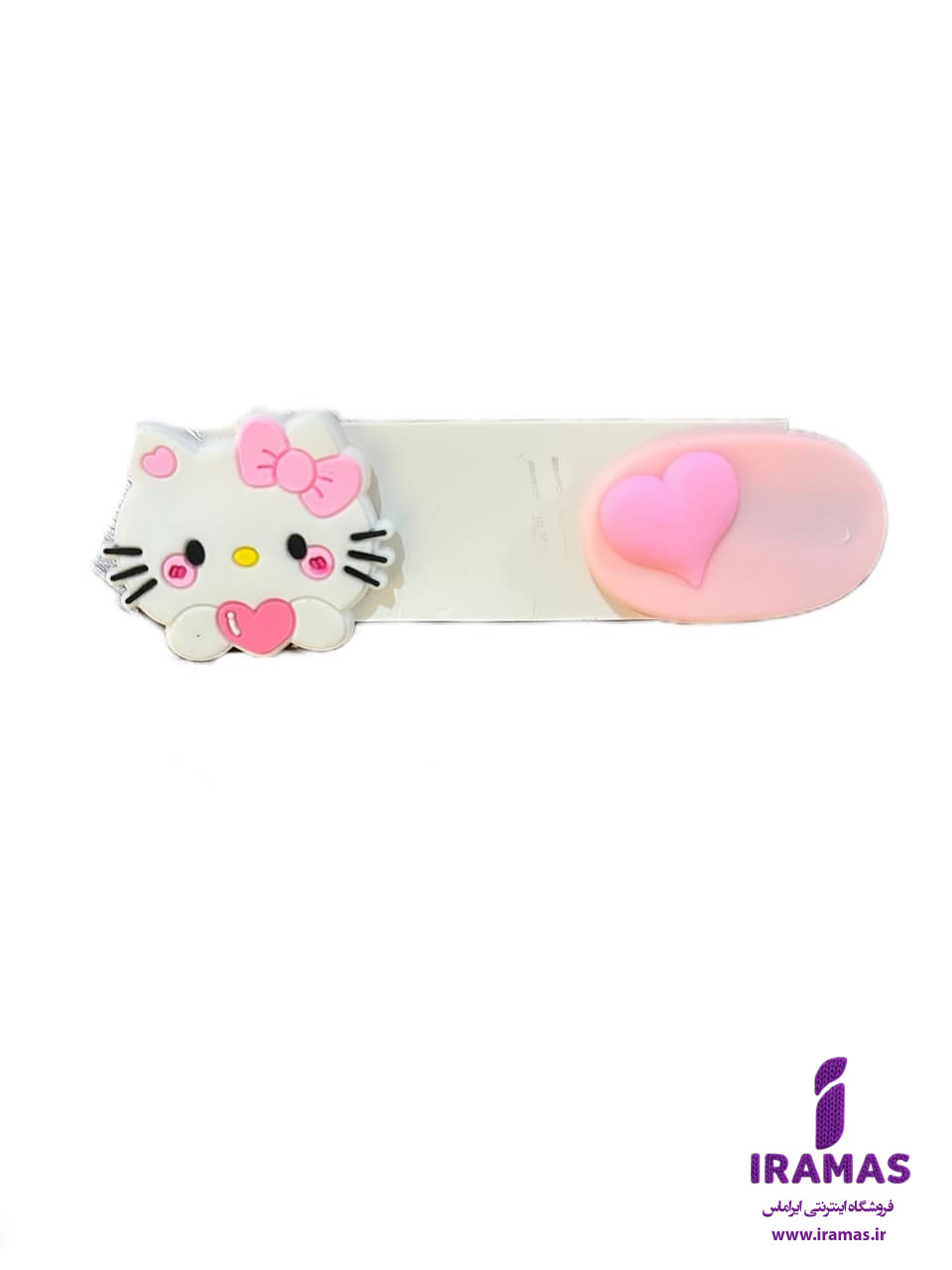 پک گیره مو 2 عددی عروسکی قلب و کیتی صورتی - ایراماس 