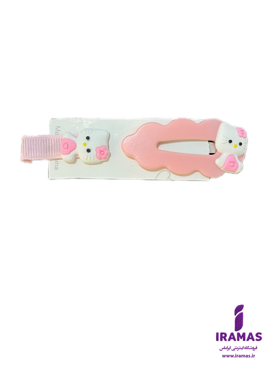 پک گیره مو 2 عددی عروسکی مدل کیتی صورتی - ایراماس 
