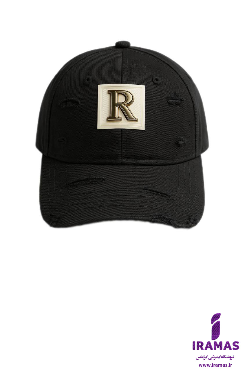 کلاه کپ R طرح زاپ مشکی - ایراماس 