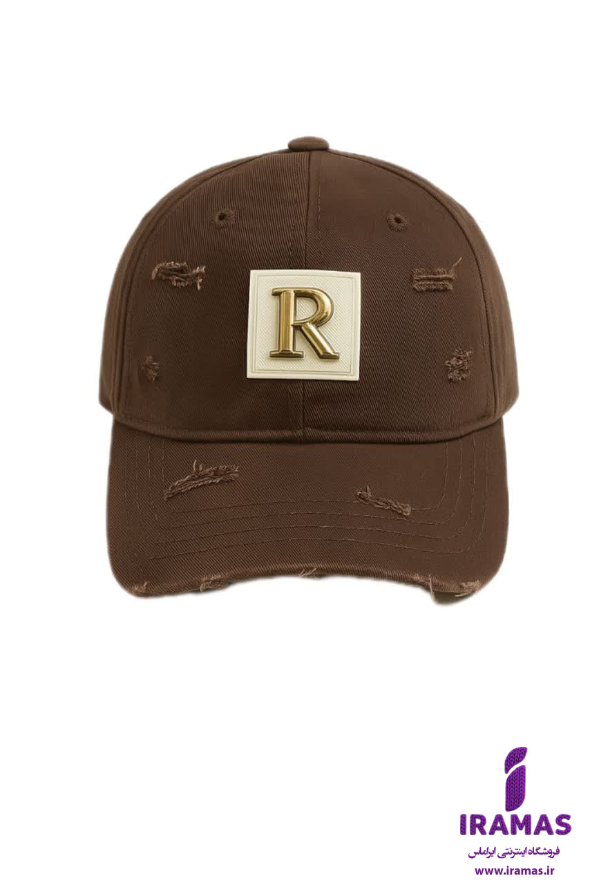 کلاه کپ R طرح زاپ قهوه ای - ایراماس 