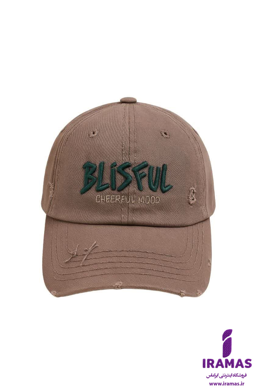 کلاه کپ Blisful طرح زاپ قهوه ای روشن - ایراماس 