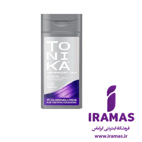 شامپو رنگ تونیکا شماره 3.22 رنگ بنفش - ایراماس 