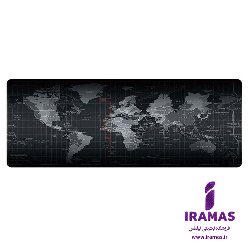 پد موس گیمینگ طرح نقشه جهان 30X80 - ایراماس 