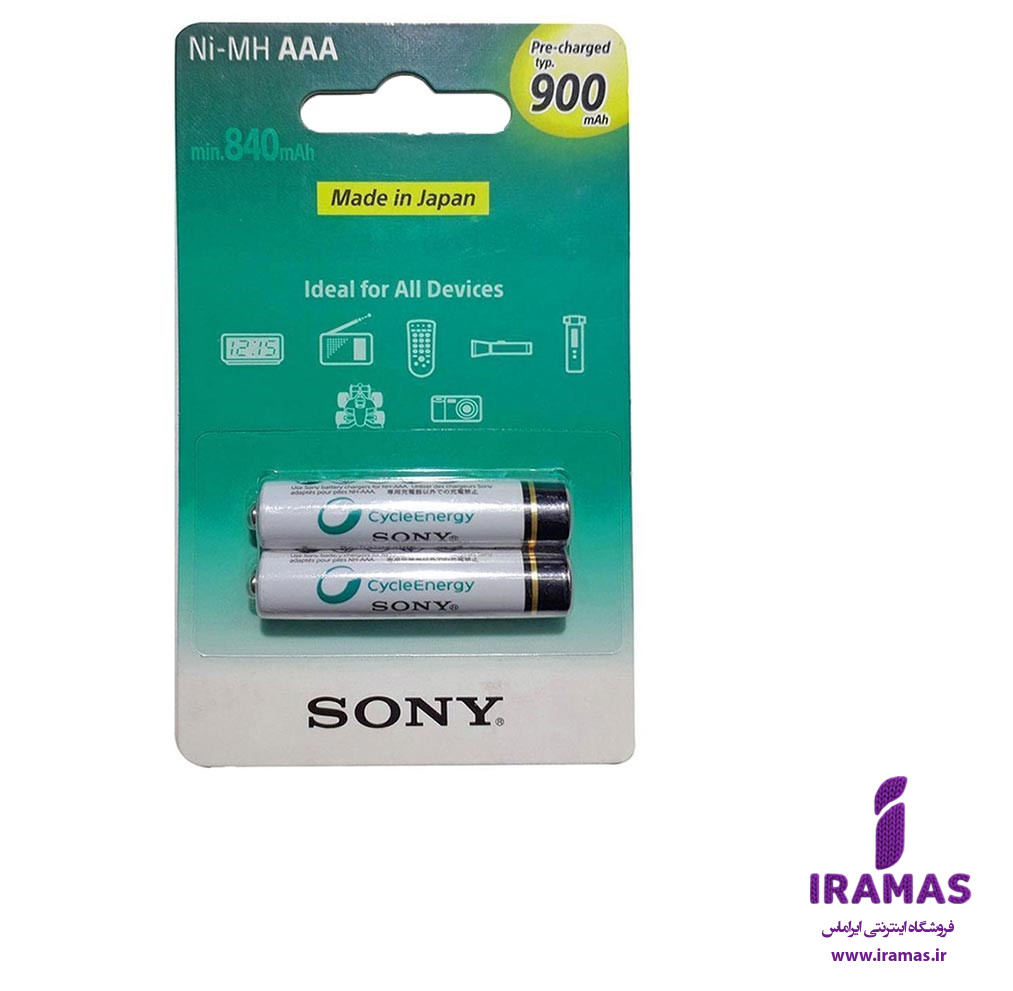 باطری نیم قلمی شارژی 900 سونی - ایراماس 