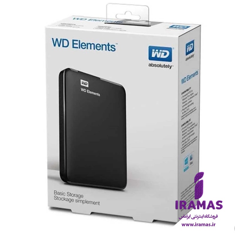 باکس اصلی هارد وسترن دیجیتال مدل المنت WD Elements اصلی - ایراماس 