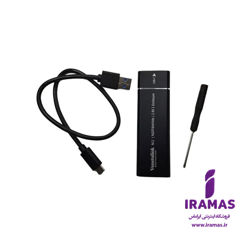 باکس هارد اس اس دی M2 ونتولینک با پورت USB-C - ایراماس 