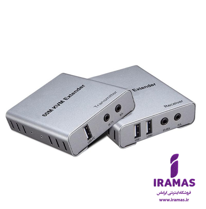 اکستندر HDMI و usb تا 60 متر روی شبکه دارای قابلیت انتقال صدا - ایراماس 