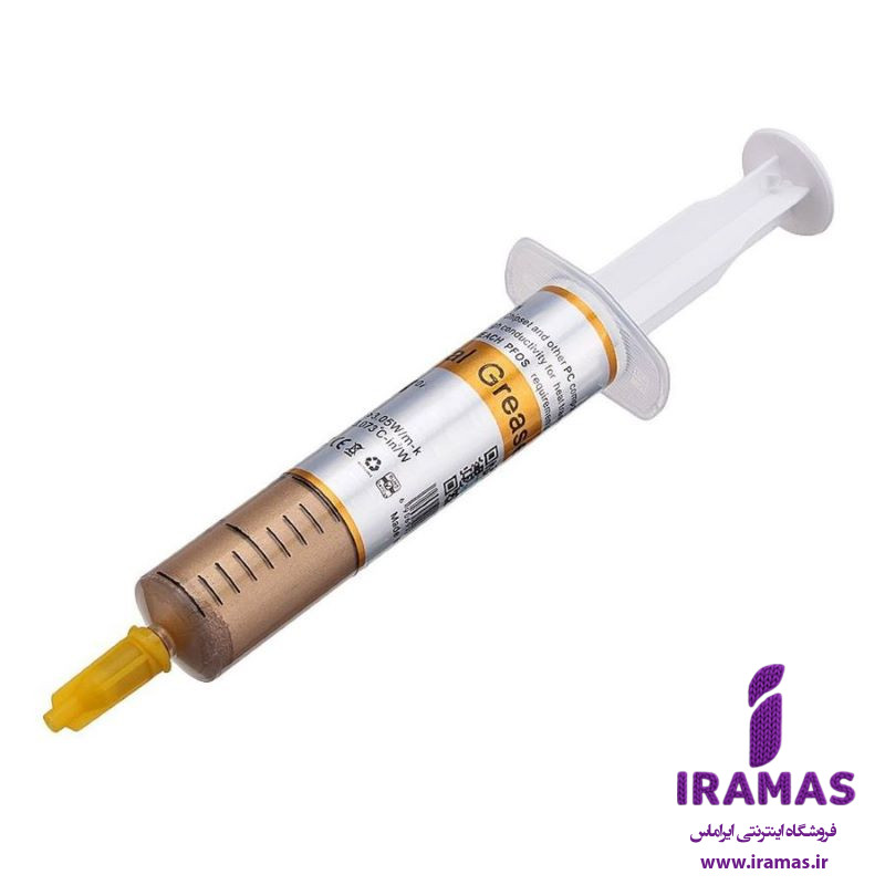 خمیر سیلیکون بزرگ سرنگی طلایی وارداتی - ایراماس 