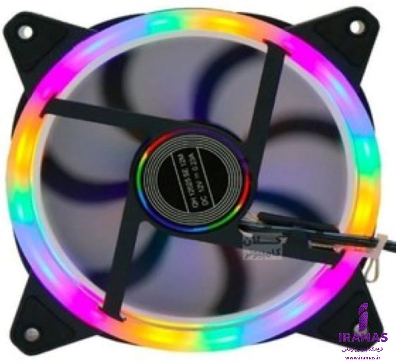 فن کیس RGB مدل AOS-12025 12V دارای RGB متغیر - ایراماس 