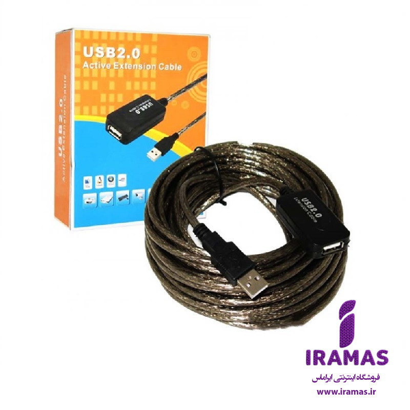 کابل افزایش طول 10 متری USB برد دار - ایراماس