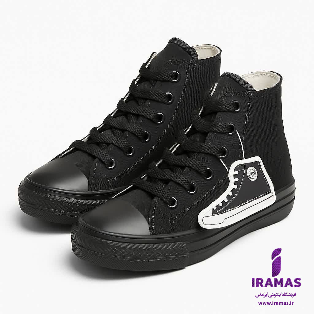 کتونی آل استار بچگانه سایز 30 تا 36 مشکی - ایراماس 