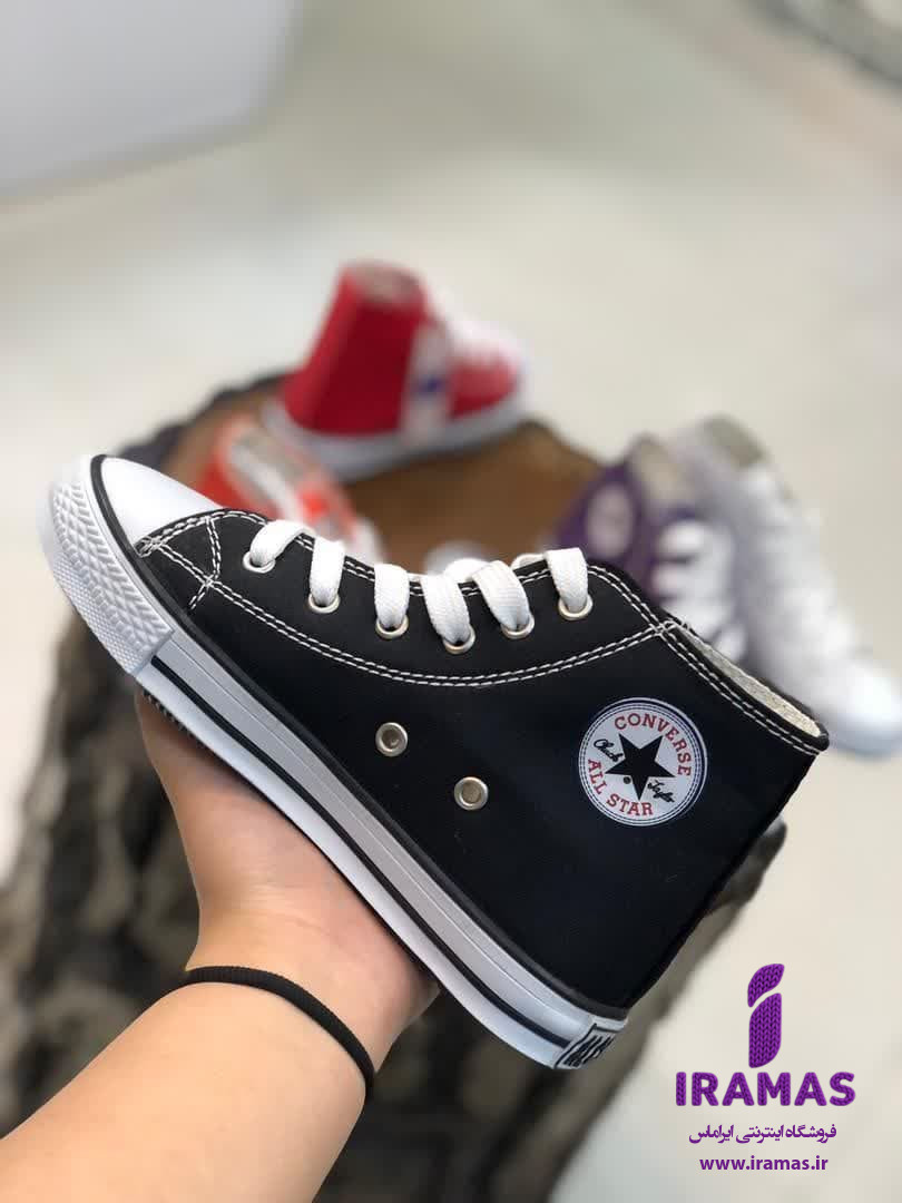 کتونی آل استار بچگانه سایز 30 تا 36 رنگ مشکی - ایراماس