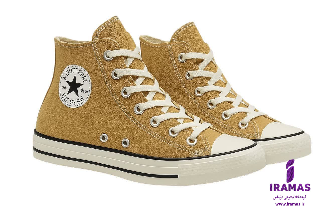 کتونی آل استار بچگانه سایز 30 تا 36 رنگ کرمی - ایراماس 