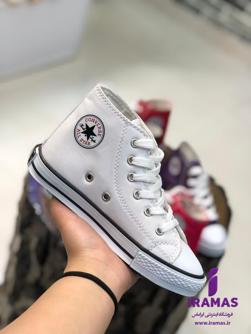 کتونی آل استار بچگانه سایز 30 تا 36 رنگ سفید - ایراماس