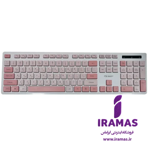 کیبورد سیم دار دی نت مدل DT-993 Pink - ایراماس 