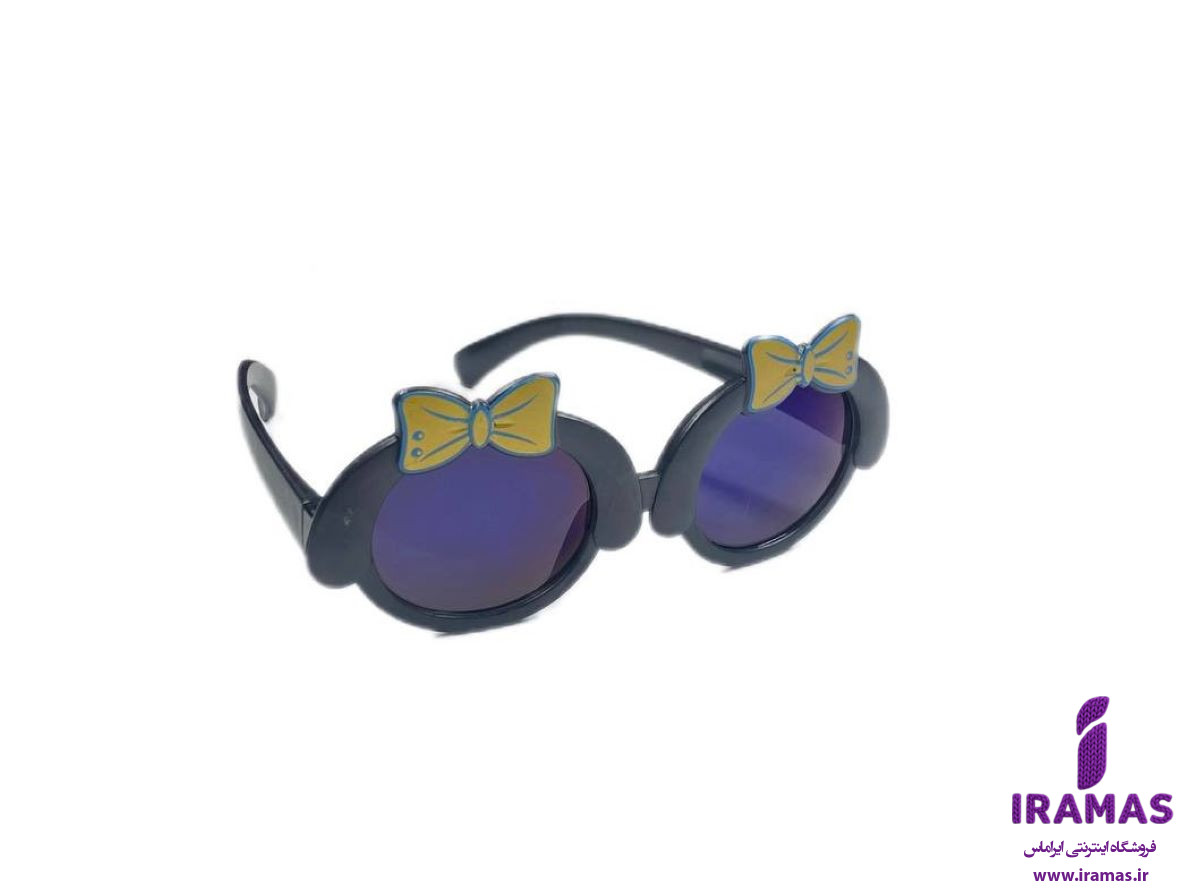 عینک آفتابی بچگانه طرح پاپیونی به همراه کاور عینک پارچه ای - ایراماس 