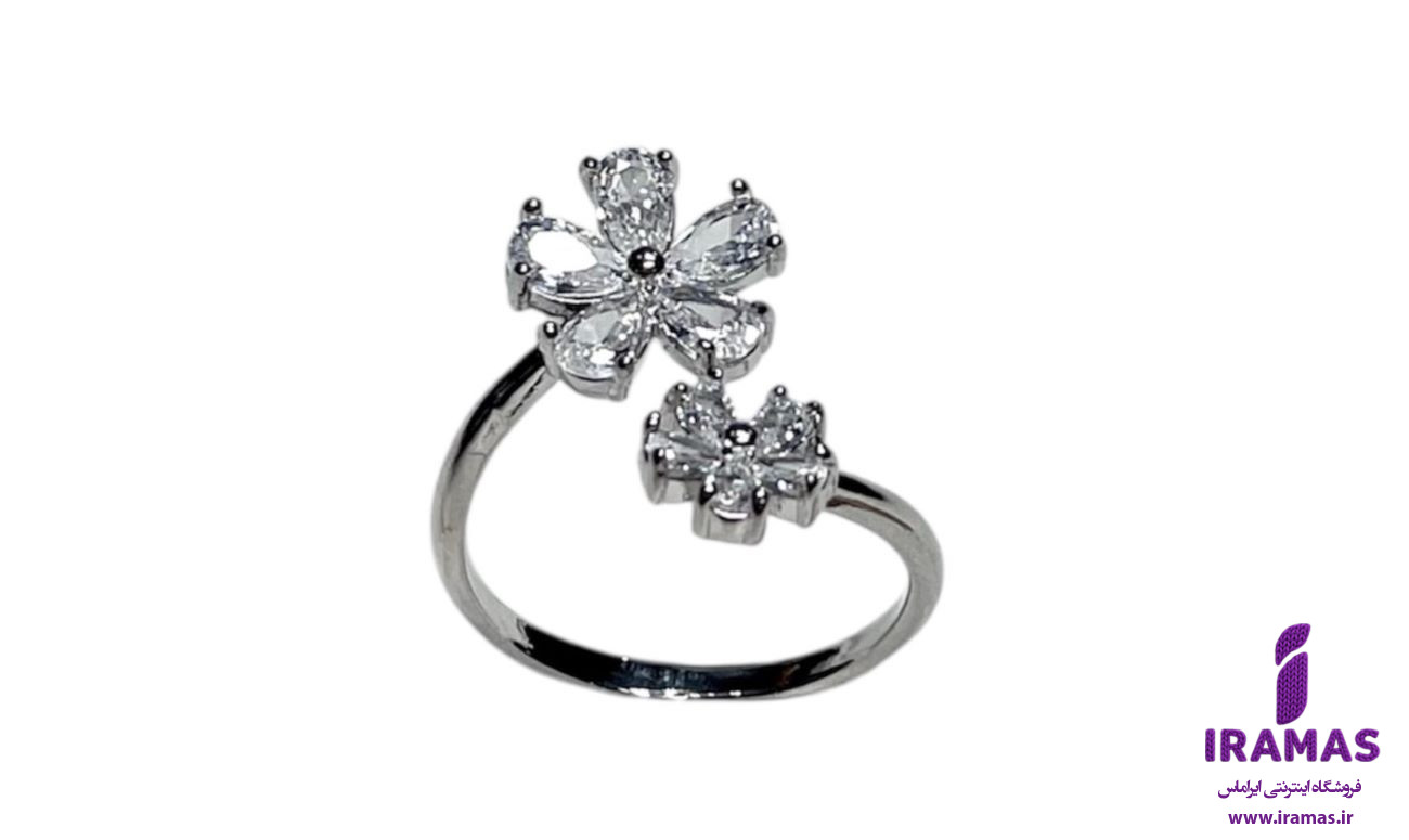 انگشتر دخترانه مدل گل ژوپینگ - ایراماس 