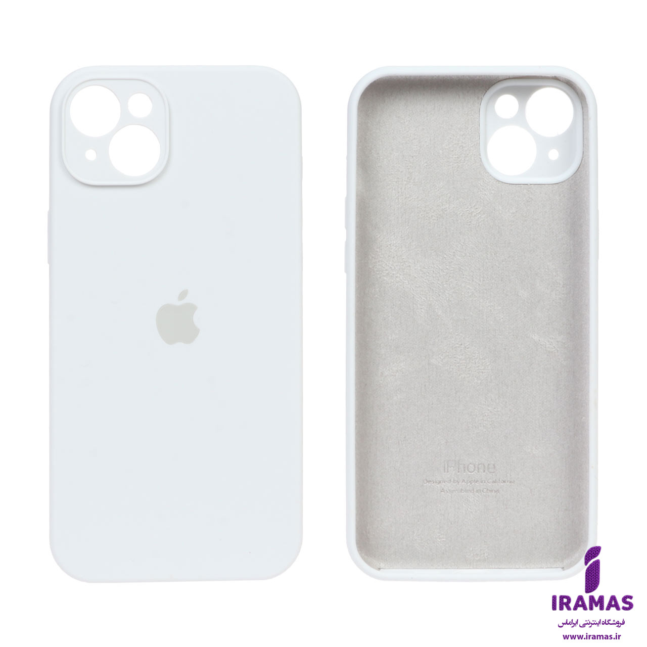 قاب سیلیکونی آیفون iphone 13 مگ سیف سفید - ایراماس 
