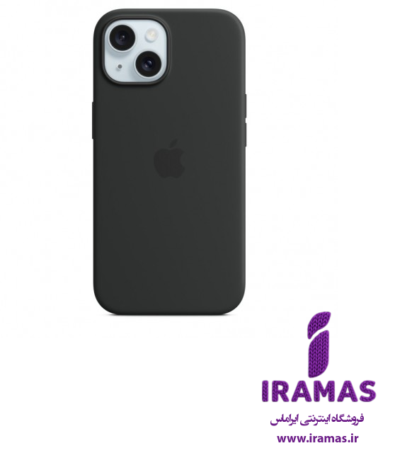 قاب سیلیکونی آیفون 15 مشکی - ایراماس 