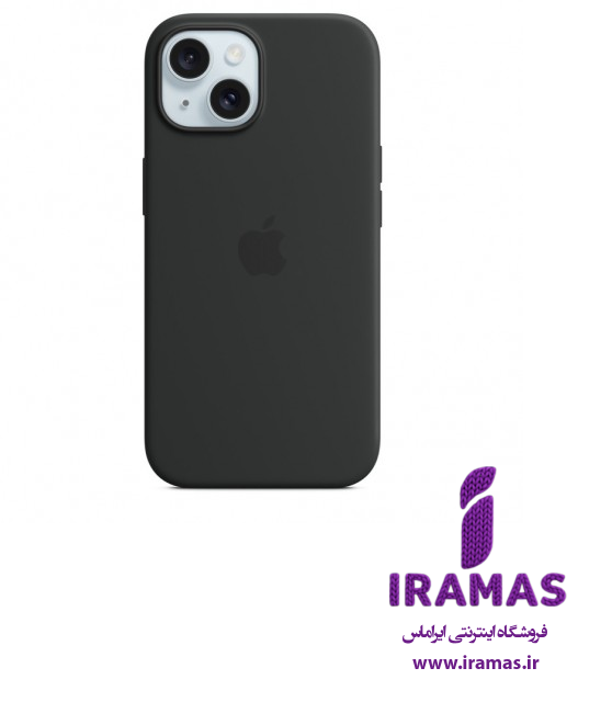 قاب سیلیکونی مگ سیف آیفون 15 مشکی - ایراماس 