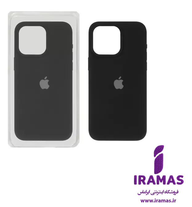 قاب سیلیکونی آیفون 15 پرومکس مشکی - ایراماس 
