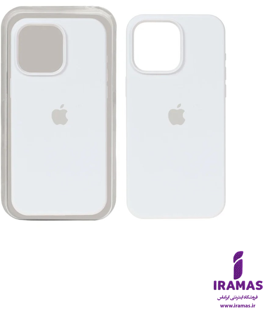 قاب سیلیکونی سفید آیفون 15 پرومکس - ایراماس 