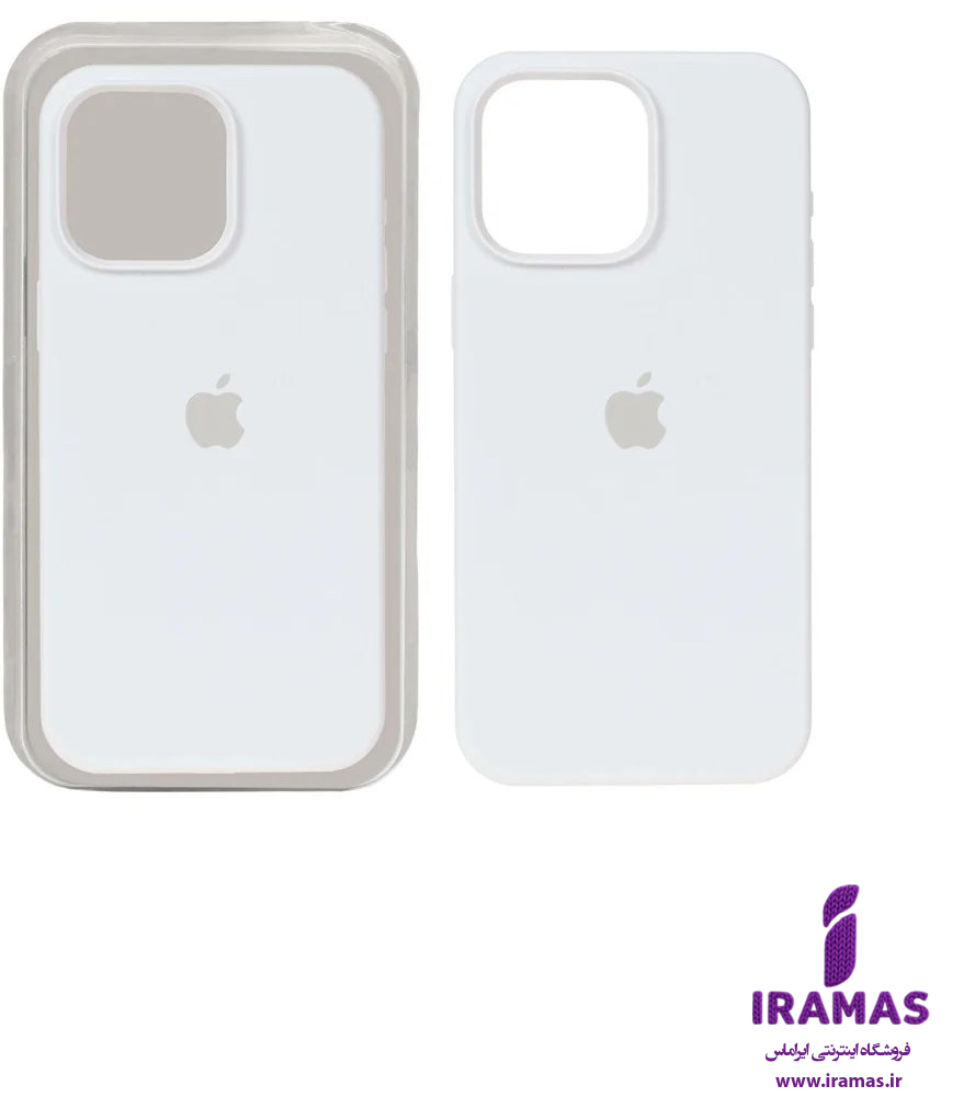 قاب سیلیکونی مگ سیف سفید آیفون 15 پرومکس - ایراماس 