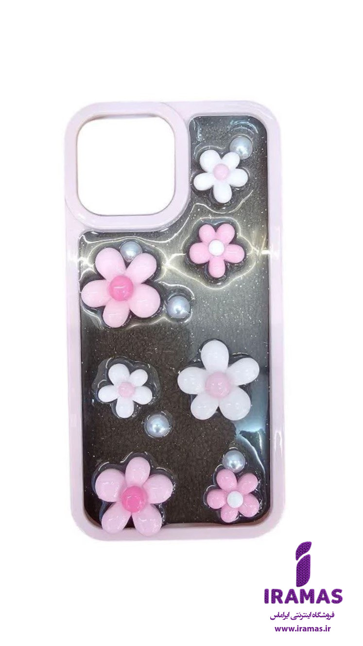 قاب آیفون 13 پرومکس طرح گل برجسته - ایراماس 