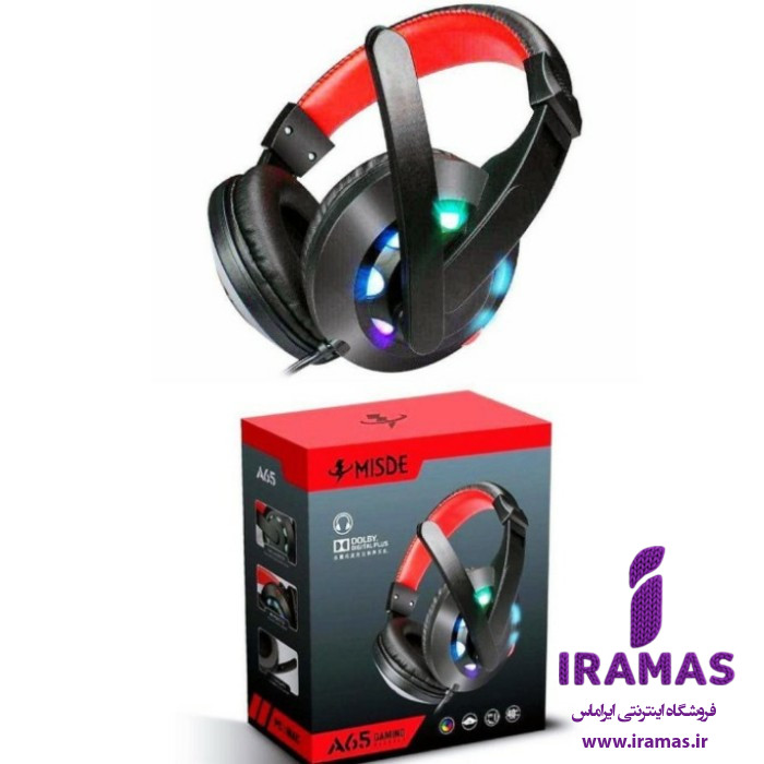 هدست گیم میکروفون دار MISDE A65 - ایراماس 