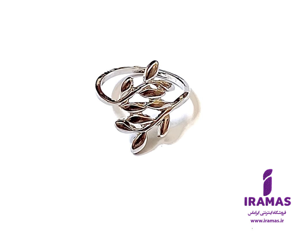 انگشتر گندم رنگ نقره ای - ایراماس 