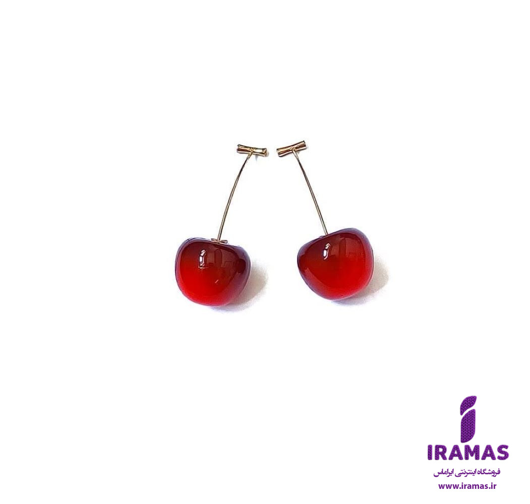 گوشواره مدل گیلاس و آلبالو - ایراماس 